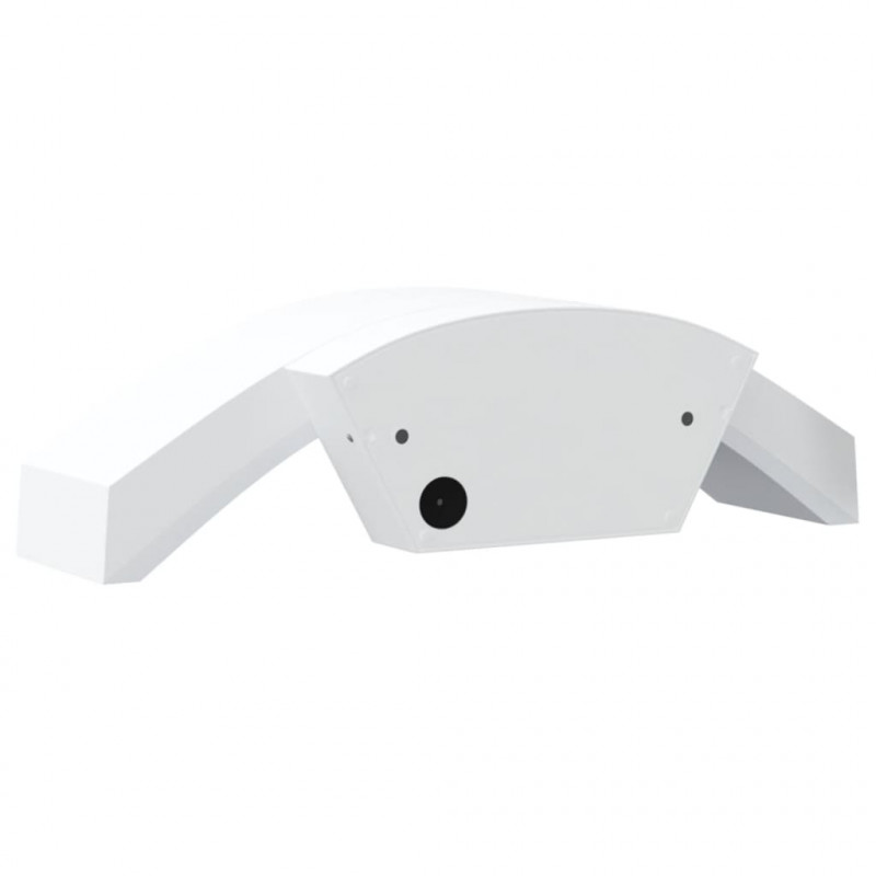 Kinkiety zewnętrzne LED, 2 szt., białe, odlewane aluminium