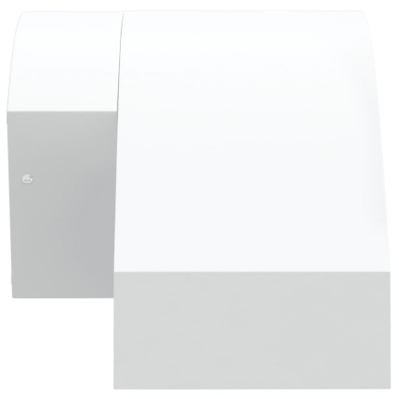 Zewnętrzne kinkiety LED z czujnikami, 2 szt., białe, aluminium