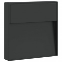 Zewnętrzny kinkiet LED, czarny, odlewane aluminium