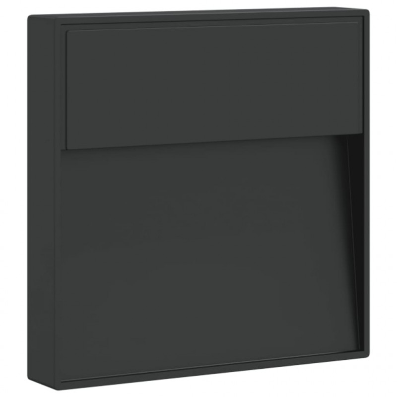 Zewnętrzny kinkiet LED, czarny, odlewane aluminium