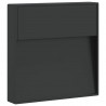 Zewnętrzny kinkiet LED, czarny, odlewane aluminium