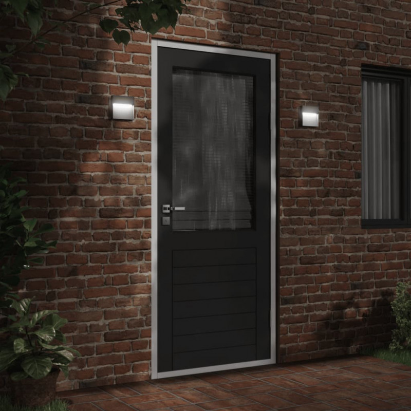 Zewnętrzny kinkiet LED, czarny, odlewane aluminium
