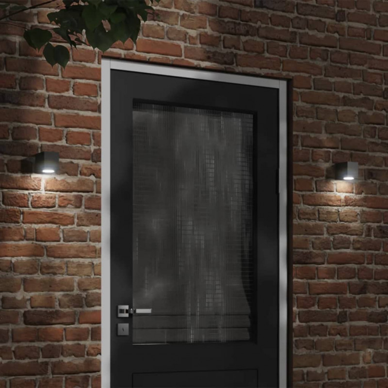 Kinkiet zewnętrzny, czarny, odlewane aluminium