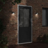 Kinkiet zewnętrzny, czarny, odlewane aluminium