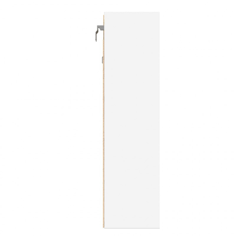 Witryna, biała, 100x15x58 cm, materiał drewnopochodny