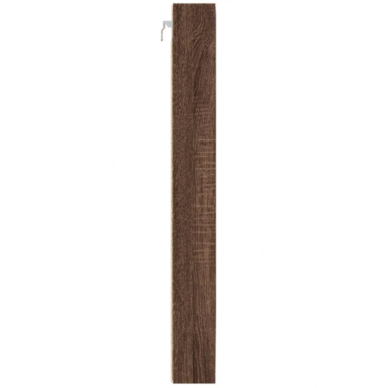 Witryna, brązowy dąb, 100x8,5x75 cm, materiał drewnopochodny