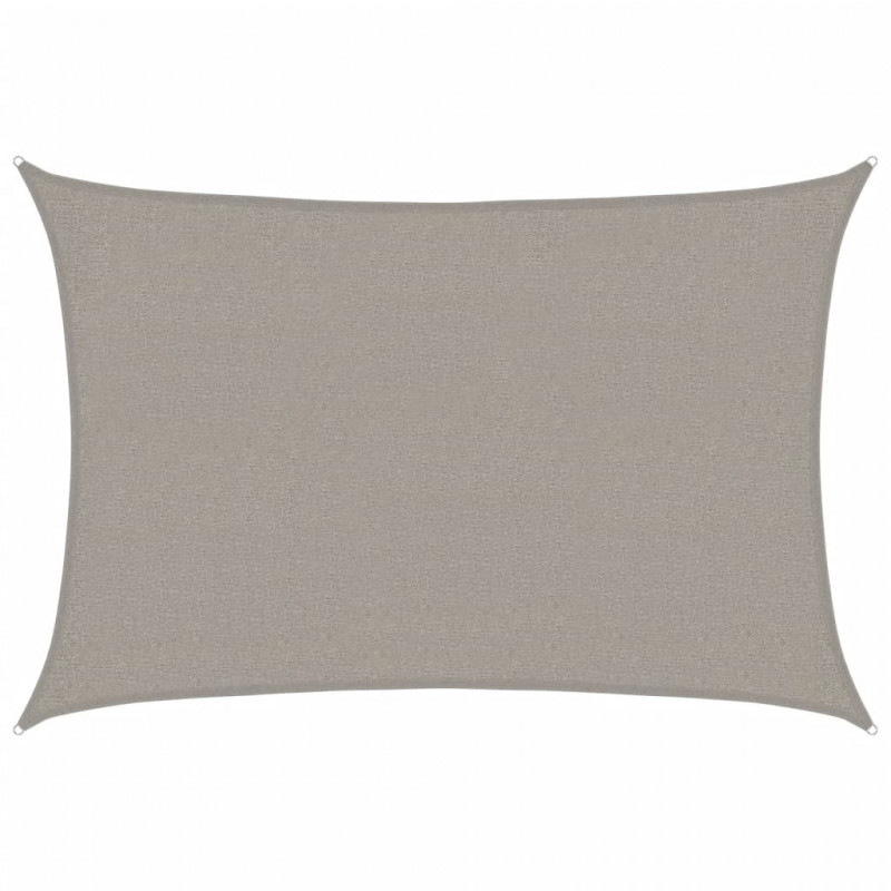 Żagiel przeciwsłoneczny, 160 g/m², jasnoszary, 2x3 m, HDPE