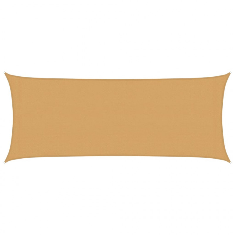 Żagiel przeciwsłoneczny, 160 g/m², piaskowy, 2x4,5 m, HDPE