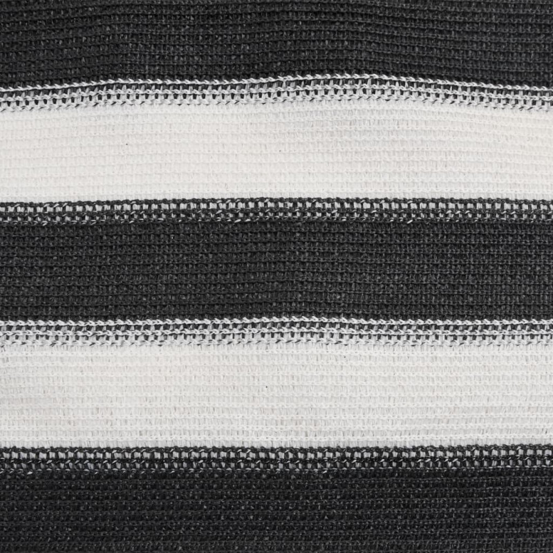 Siatka cieniująca, antracytowo-biała, 1x25 m, HDPE, 75 g/m²
