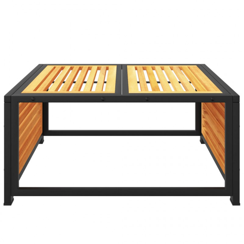 Stolik ogrodowy, 68x68x30 cm, lite drewno akacjowe