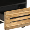 Szafka nocna, 40x34x46 cm, lite surowe drewno mango