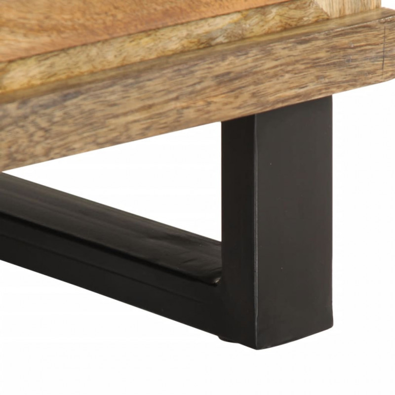 Szafka nocna, 40x34x46 cm, lite surowe drewno mango