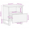 Szafka nocna, 40x34x46 cm, lite surowe drewno mango