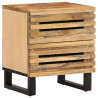 Szafka nocna, 40x34x46 cm, lite surowe drewno mango