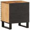 Szafka nocna, 40x34x46 cm, lite surowe drewno mango