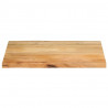 Blat stołu, 70x60x3,8 cm, naturalna krawędź, lite drewno mango