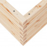 Donica ogrodowa, 60x60x45,5 cm, lite drewno sosnowe