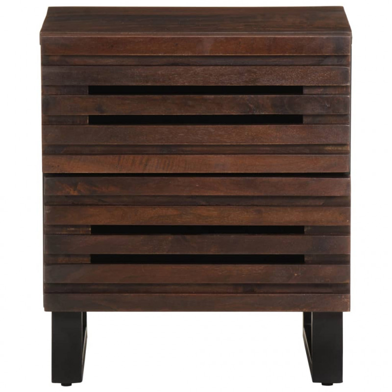 Szafka nocna, 40x34x46 cm, lite drewno mango