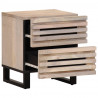 Szafka nocna, 40x34x46 cm, bielone drewno mango