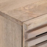 Szafka nocna, 40x34x46 cm, bielone drewno mango
