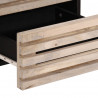 Szafka nocna, 40x34x46 cm, bielone drewno mango
