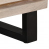 Szafka nocna, 40x34x46 cm, bielone drewno mango
