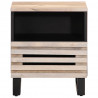 Szafka nocna, 40x34x46 cm, bielone drewno mango
