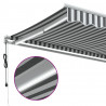 Automatyczna markiza z LED, antracytowo-biała, 600x350 cm