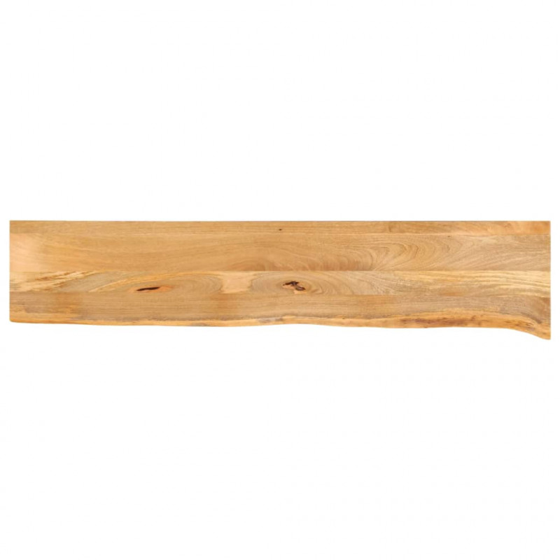 Blat stołu z naturalną krawędzią, 140x30x3,8 cm, drewno mango