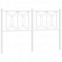 Metalowe wezgłowie, białe, 135 cm