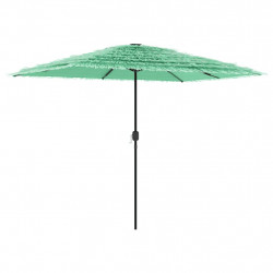 Parasol ogrodowy na stalowym słupku, zielony, 300x200x250 cm