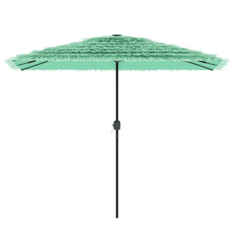 Parasol ogrodowy na stalowym słupku, zielony, 300x200x250 cm
