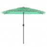 Parasol ogrodowy na stalowym słupku, zielony, 300x200x250 cm