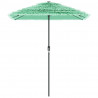 Parasol ogrodowy na stalowym słupku, zielony, 300x200x250 cm