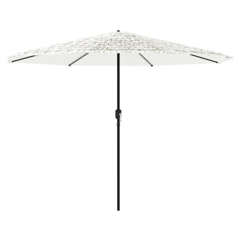Parasol ogrodowy na stalowym słupku, biały, 324x324x247 cm