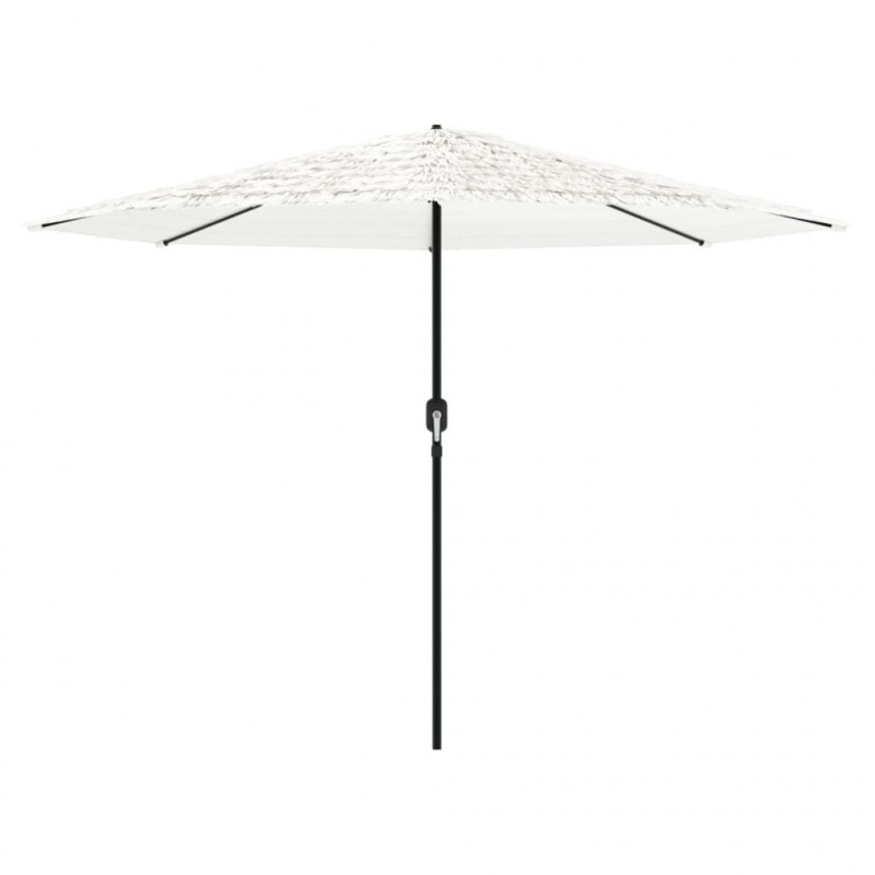 Parasol ogrodowy na stalowym słupku, biały, 324x324x247 cm