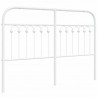 Metalowe wezgłowie, białe, 140 cm