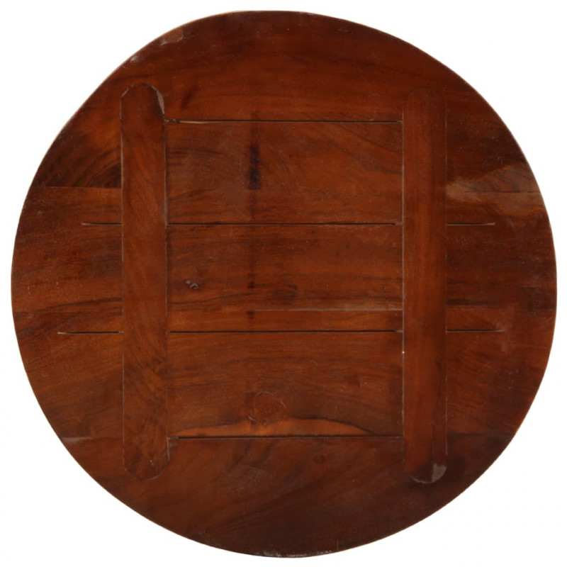 Blat stołu, Ø 50x3,8 cm, okrągły, lite drewno z odzysku