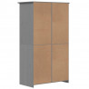 Szafa BODO, szara, 99x53,5x173 cm, lite drewno sosnowe