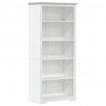 Biblioteczka BODO, biała, 82x40x173 cm, sosnowa, 5 półek