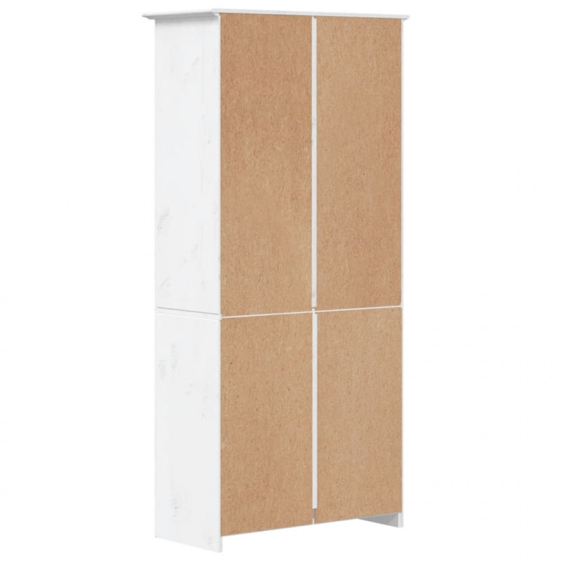 Biblioteczka BODO, biała, 82x40x173 cm, sosnowa, 5 półek