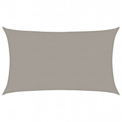 Żagiel przeciwsłoneczny, 160 g/m², jasnoszary, 5x8 m, HDPE