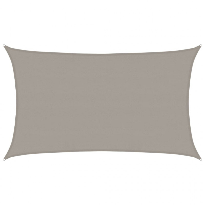 Żagiel przeciwsłoneczny, 160 g/m², jasnoszary, 5x8 m, HDPE