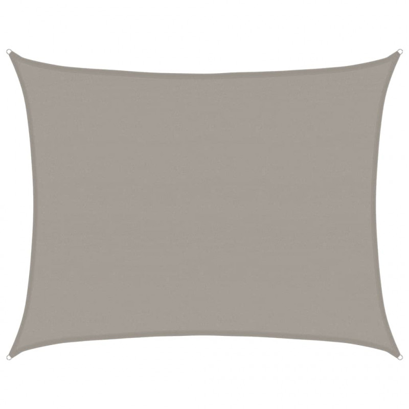 Żagiel przeciwsłoneczny, 160 g/m², jasnoszary, 6x8 m, HDPE