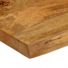 Blat stołu, 180x40x3,8 cm, naturalna krawędź, lite drewno mango