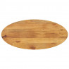 Blat stołu, 100x40x2,5 cm, owalny, lite drewno mango