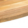 Blat stołu, 140x60x3,8 cm, owalny, lite drewno mango