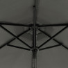 Parasol ogrodowy na stalowym słupku, antracyt, 225x225x212 cm