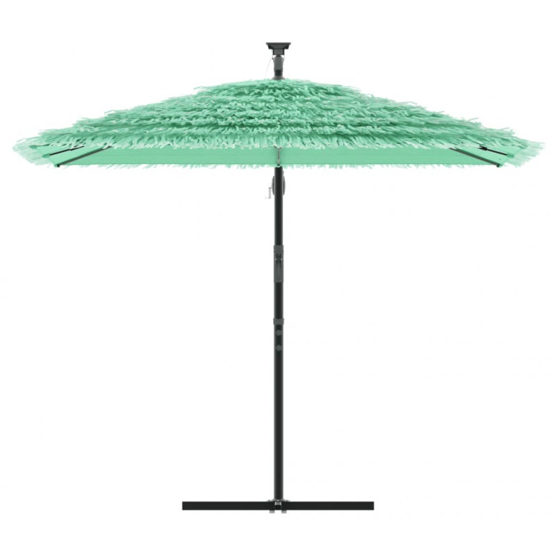 Parasol ogrodowy na stalowym słupku, zielony, 246x246x230 cm