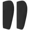 Zagłówek uszak, czarny, 147x23x78/88 cm, aksamitny